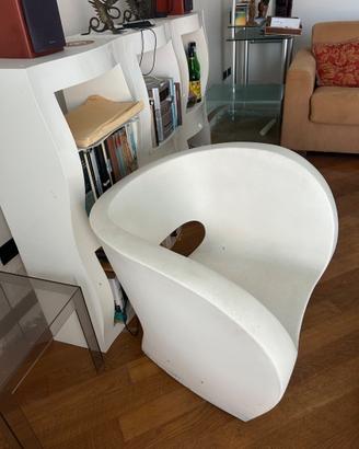 Poltrona moroso  little alibert bianca
