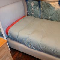 letto Nathalie  Flou  singolo cm 90 
