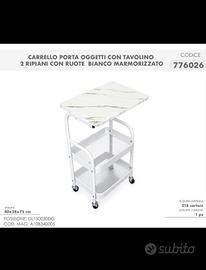  carrello salva spazio con Ruote 