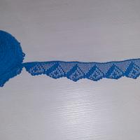 Bordura bordo uncinetto ricamo a mano cotone