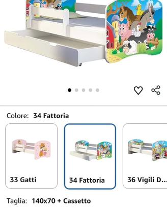 Letto bambini fattoria