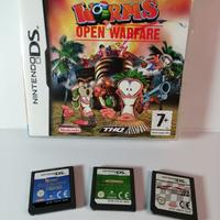 Lotto 4 giochi nintendo DS worms, layton, horse e