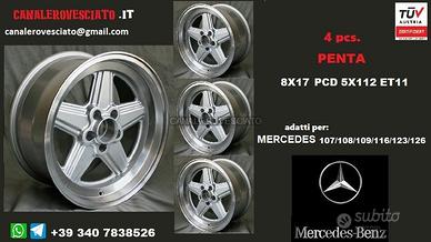 Cerchi AMG penta 8x 17 5x112 et11 mercedes