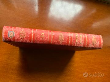 Antico libro dell’800 con copertina “Fabiola”