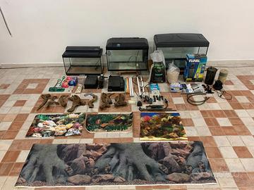 Acquario teca per animali - pesci - rettili