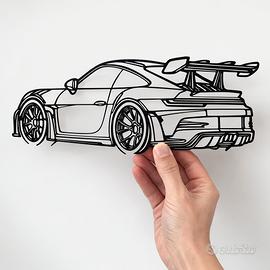 Silhoette Auto Porsche 911 GT3 RS Prospettiva