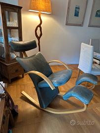 Poltrona Stokke Varier Gravity Balance in pelle