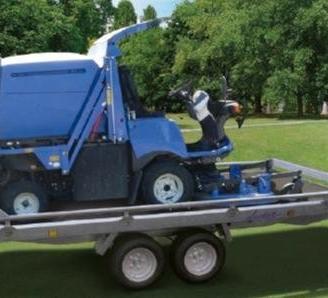 Rimorchio 2 assi piano inclinabile 355 x 180 cm