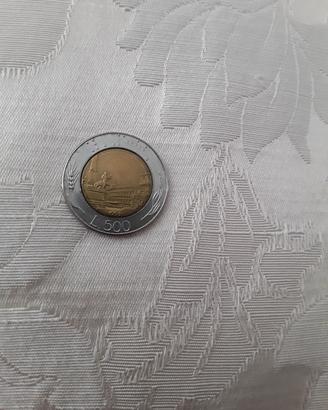 moneta bimetallica 500 lire "testa piccola"