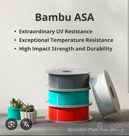 FILAMENTO STAMPA 3D ASA BAMBULAB