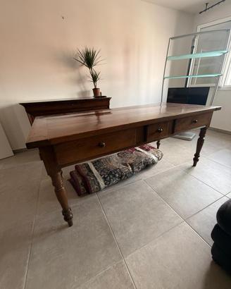 Tavolo antico in legno massello