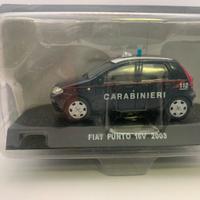 Modellino moto auto punto16v 2003 carabinieri 1:43