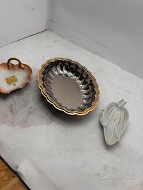 Lotto 3 svuotatasche vintage in ceramica