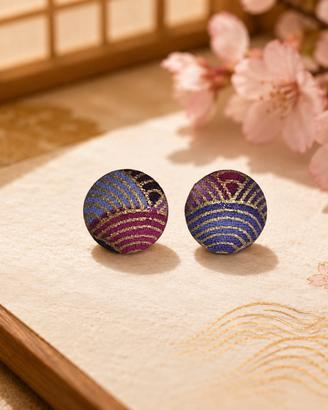 orecchini giapponesi couture tema onde