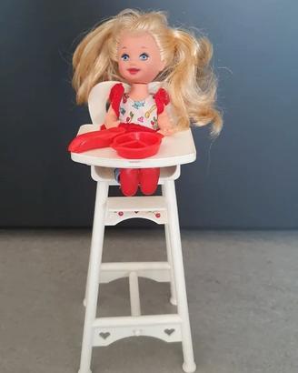 Vintage 90s Mattel Barbie - Eatin' Fun Shelly