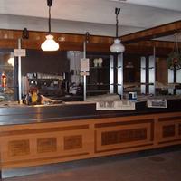 BANCONE BAR in legno e acciaio
