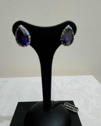 Orecchini di argento con ametista 