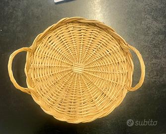 Cestino paglia con manico