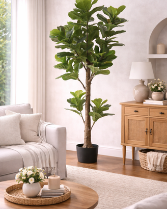 Ficus Lyrata Artificiale Jasmine – Elegante, Real