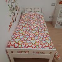Letto Kritter Ikea con sponda e materasso