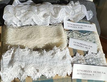 BORDURE  DI PIZZO PREGIATO