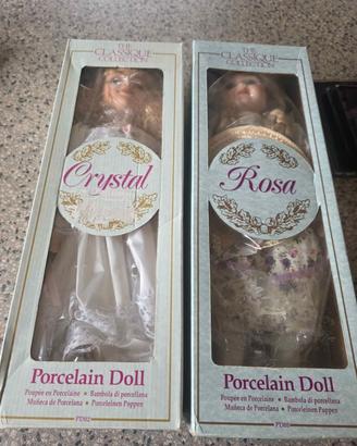 bambole di porcellana da collezione 