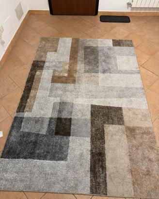 tappetto astratto beige 160x 230 cm