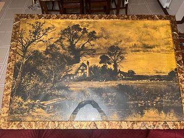 QUADRO SU VELINA CON CHINA