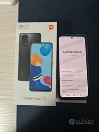 Redmi Note 11 4/128GB con scatola e cover