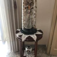 Statua di Madonna in campana in vetro