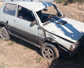 Fiat panda 4x4 incidentata