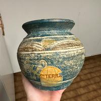 Vaso decorativo effetto rustico stile terracotta