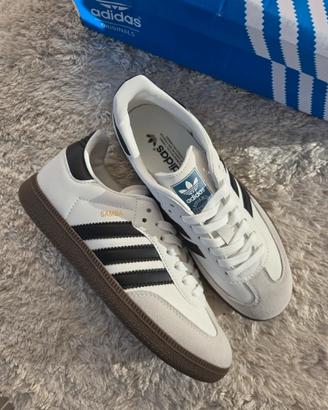 adidas Originals SAMBA OG Bianco/Grigio T.38