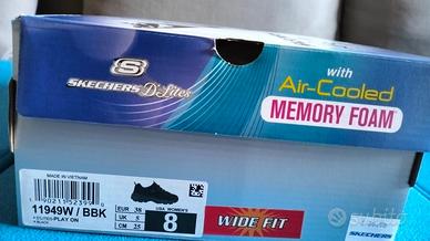 Scarpe SKECHERS  nere – NUOVE – n. 38 (Wide Fit)