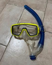Maschera e boccaglio snorkel