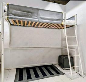 Letto a soppalco IKEA METALLO SVÄRTA 90x200