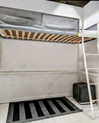 Letto a soppalco IKEA METALLO SVÄRTA 90x200