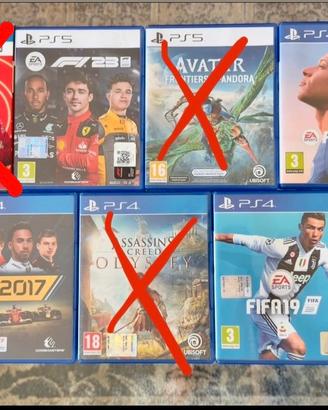 Vari giochi per Ps5 e Ps4