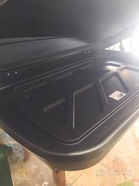 box baule da tetto portabagagli portapacchi 