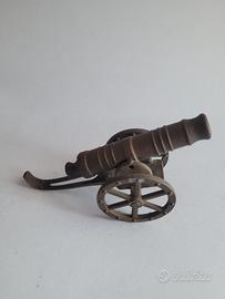 cannone modellino in bronzo