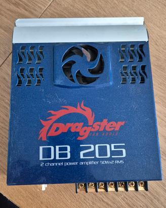 amplificatore dragster DB 205 2 channel auto campe