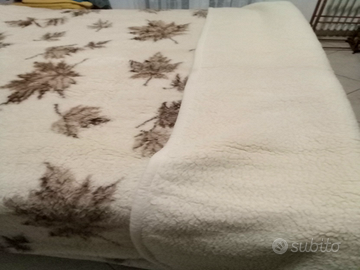 Coperta doppia matrimoniale 100%  LANA MERINOS