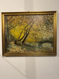 Quadro Michele Cascella "Autunno a Parigi"
