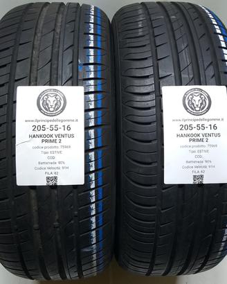 2 GOMME 205 55 16 HANKOOK A75969