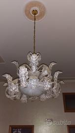Lampadario in vetro di murano 