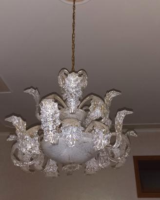 Lampadario in vetro di murano 