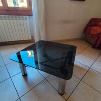 Tavolino da salotto in vetro fumé