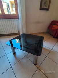 Tavolino da salotto in vetro fumé