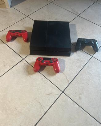 Console PS4 + 3 controller PS4