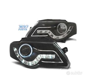 FARI DAYLIGHT OCCHI ANGEL VOLKSWAGEN VW PASSAT B6 